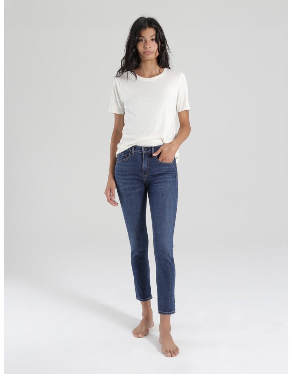 ASKK NY NWT Straight Leg Mid Wash 100% Cotton Denim Jeans // 26